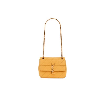 YSL JAMIE MINI CARRÉ RIVE GAUCHE IN JERSEY 6981622F9277004 (17.5*13*5cm)